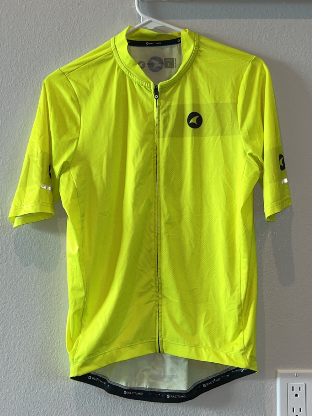 Pactimo Men's High-Visibility Yellow Performance Cycling Jersey